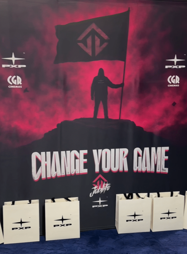 Fond personnalisé pour l'événement Change Your Game