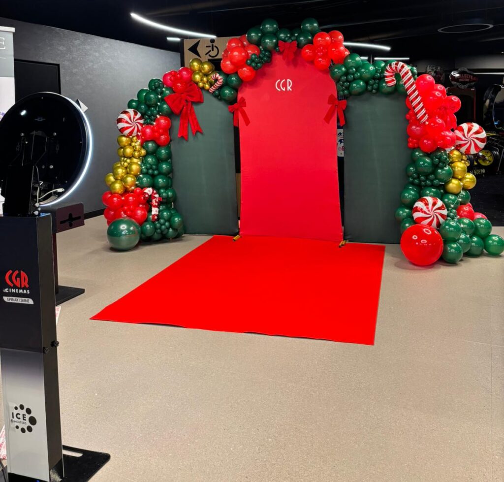 décoration stand photobooth CGR Cinémas